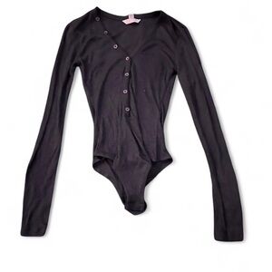 H&M Black Long Sleeve Bodysuit